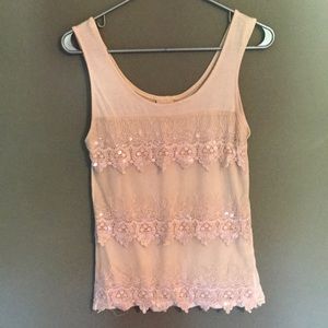 Sequin tank top